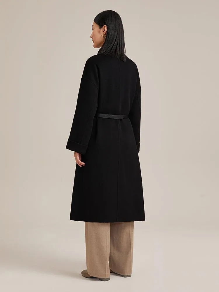 100% Cashmere Wrapped Overcoat