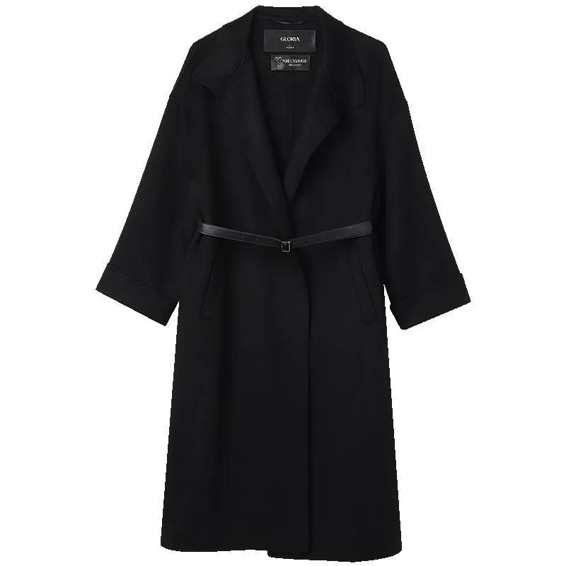 100% Cashmere Wrapped Overcoat