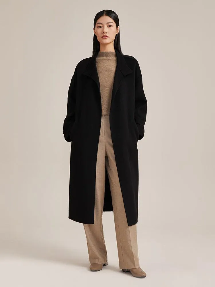 100% Cashmere Wrapped Overcoat