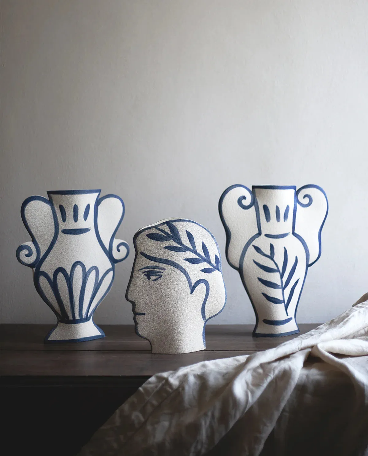 Ceramic Vase 'Artemis' Blue