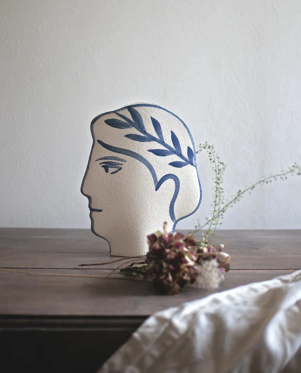 Ceramic Vase 'Artemis' Blue