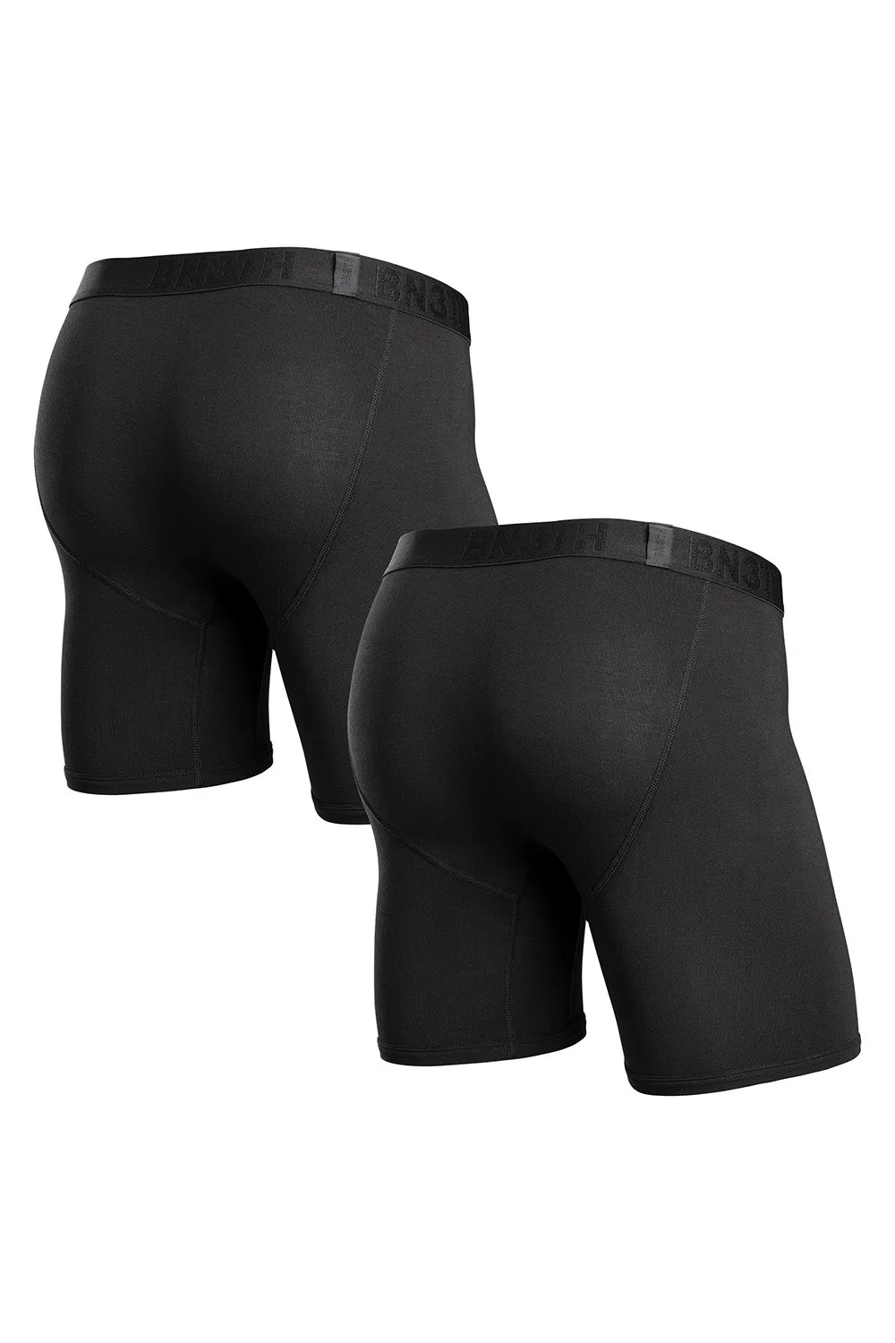 CLASSICS BOXER BRIEF WITH FLY 2 PACK Black/Black