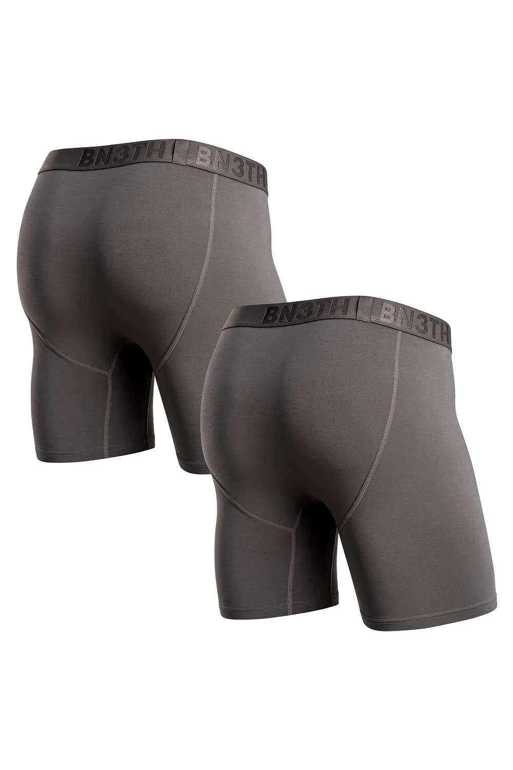 CLASSICS BOXER BRIEF WITH FLY 2 PACK Gargoyle/Gargoyle