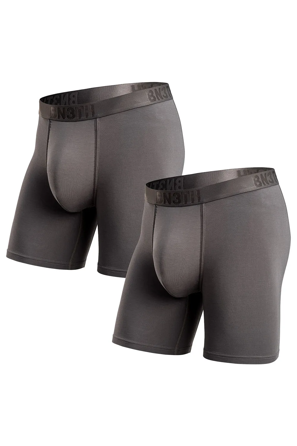 CLASSICS BOXER BRIEF WITH FLY 2 PACK Gargoyle/Gargoyle