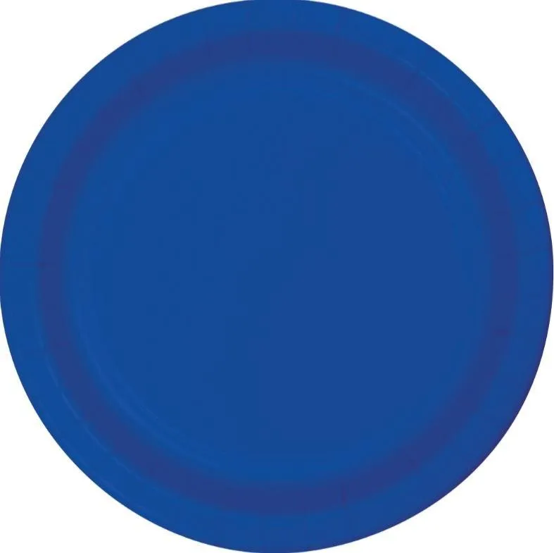 Cobalt Blue Paper Dinner Plates