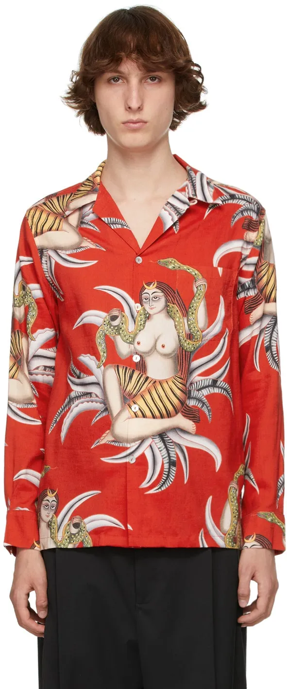 Endless Joy Red Snake Goddess Shirt