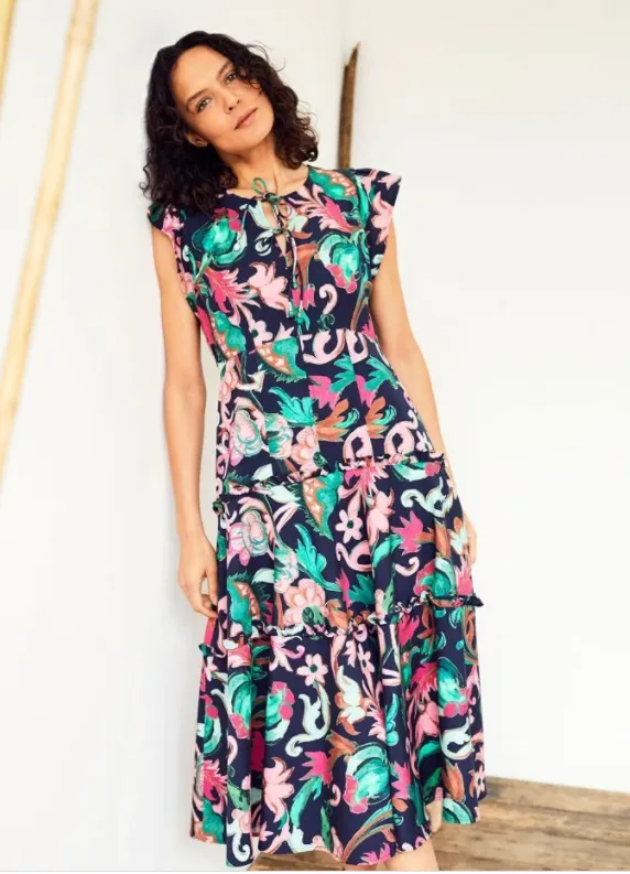 Estelle Tiered Tencel Dress