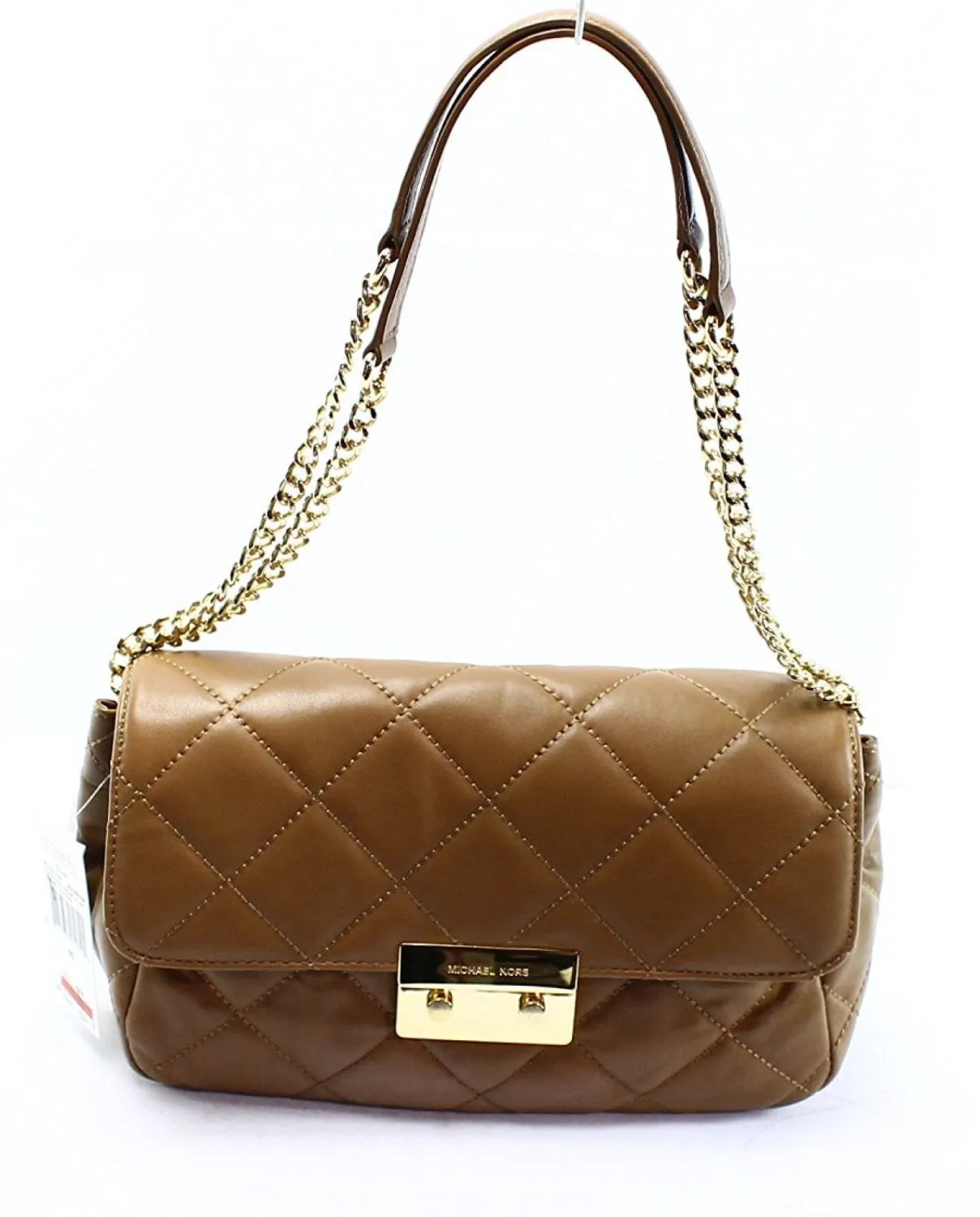 Michael Kors Sloan Large Quilted Shoulder Flap Mushroom