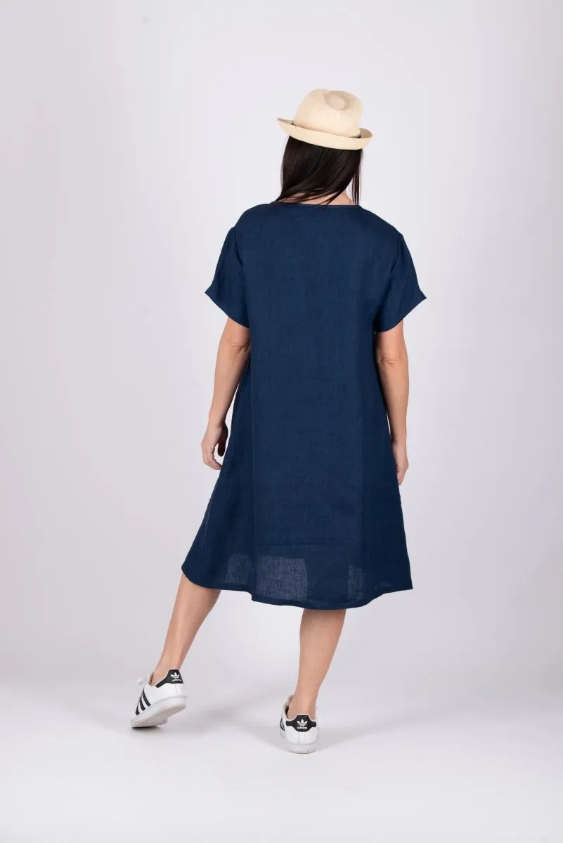 Midi Linen Dress ELVIRA