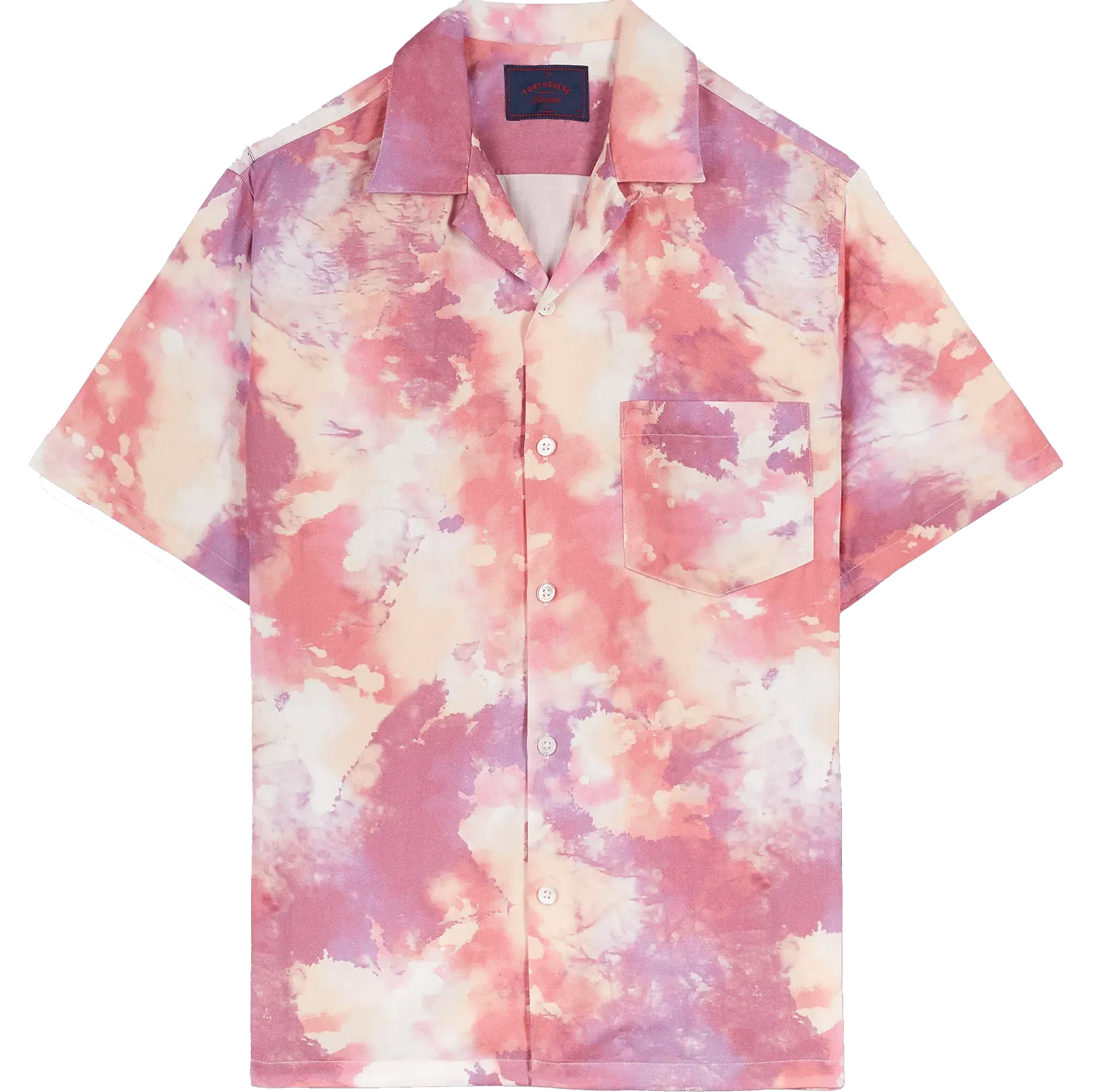 Nap Dream Camp Collar Shirt - Pink Multi
