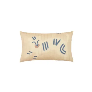 Nobodinoz Quilted Cushion Landscape Blue Tiger