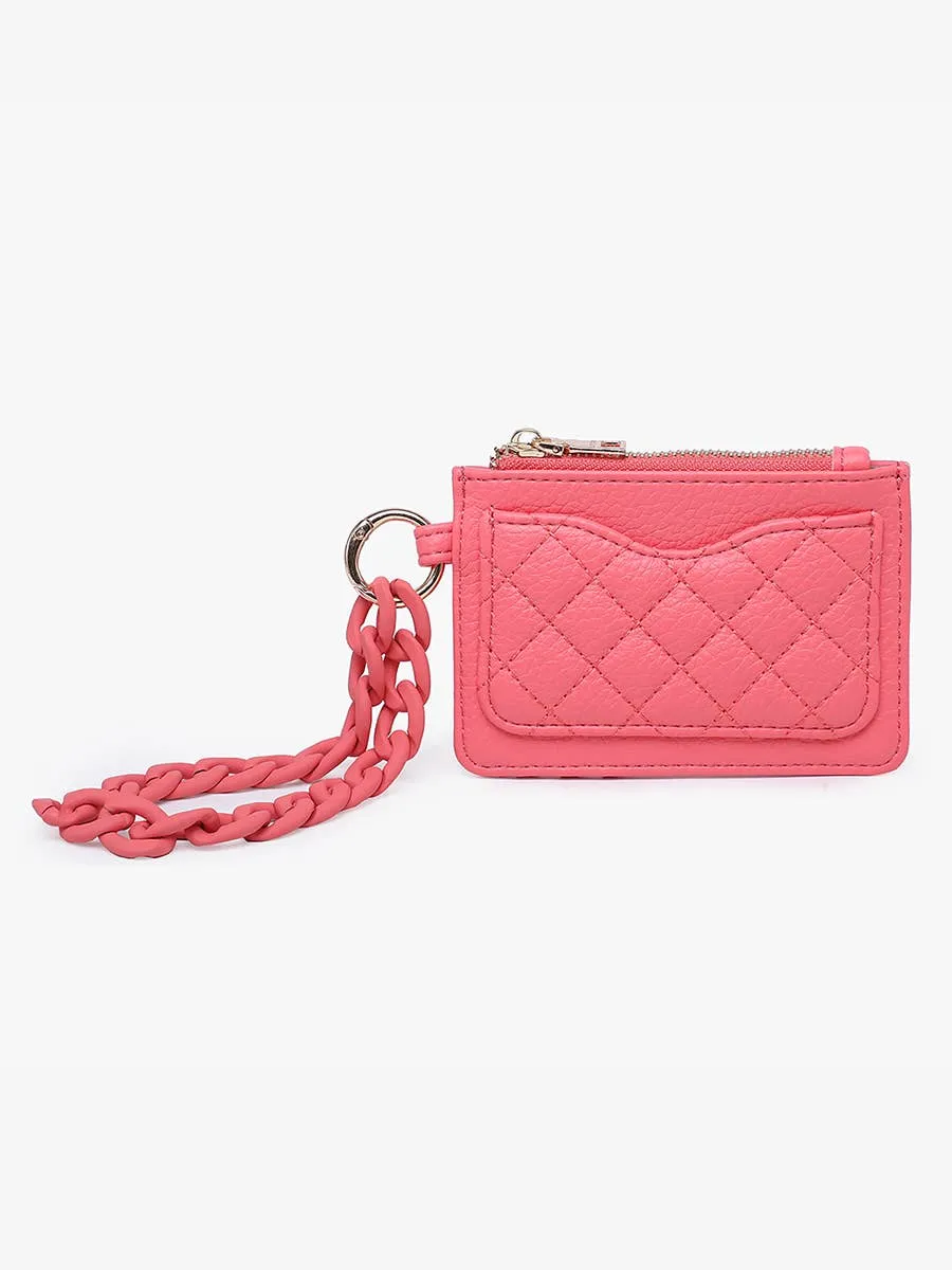 Rhodes Quilted Wallet w/ Chain Bangle