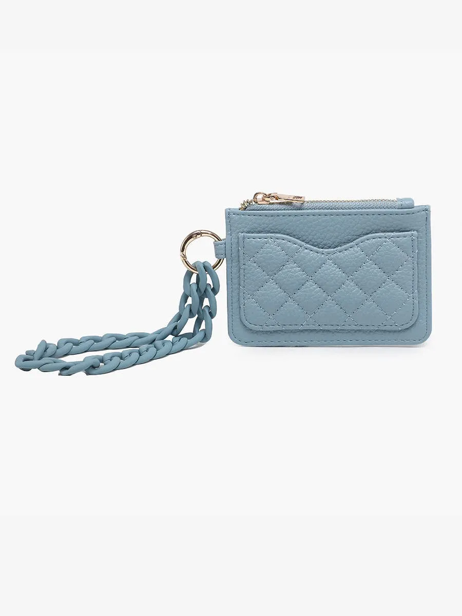 Rhodes Quilted Wallet w/ Chain Bangle