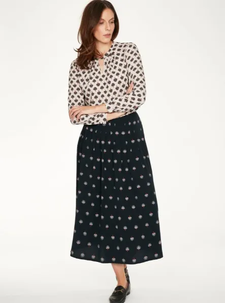 Salvo Tencel Printed Skirt